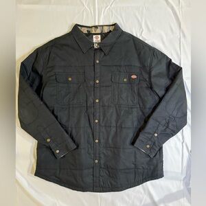 Dickies black jacket with camouflage collar